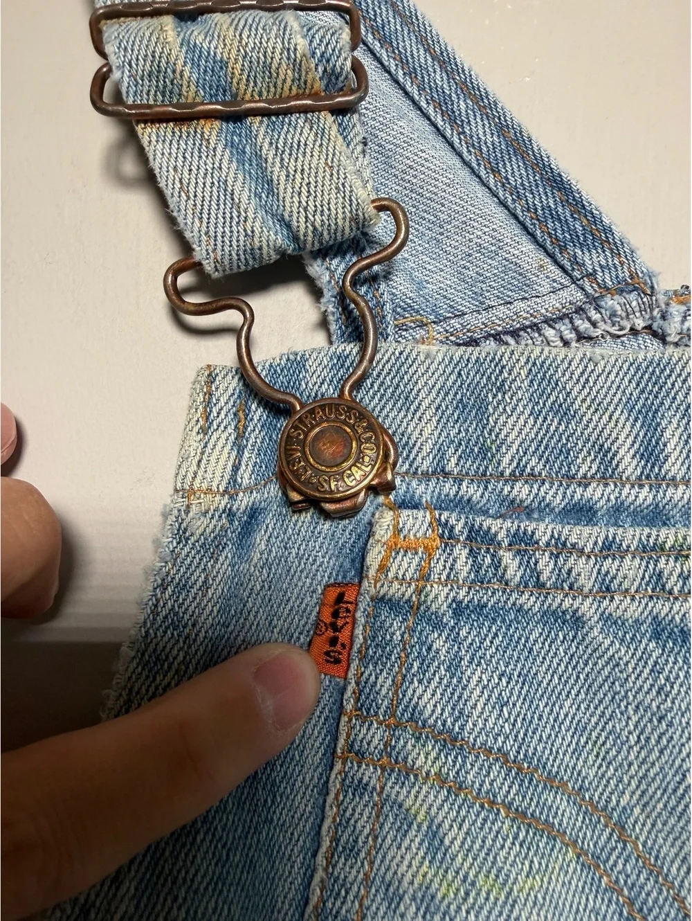 Vintage Orange Tag Little Levi’s Overalls Size 4t
